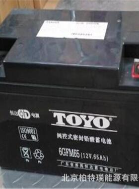 东洋蓄电池12V6H广州东洋蓄电池6GFM65铅酸免维护蓄电池长寿命