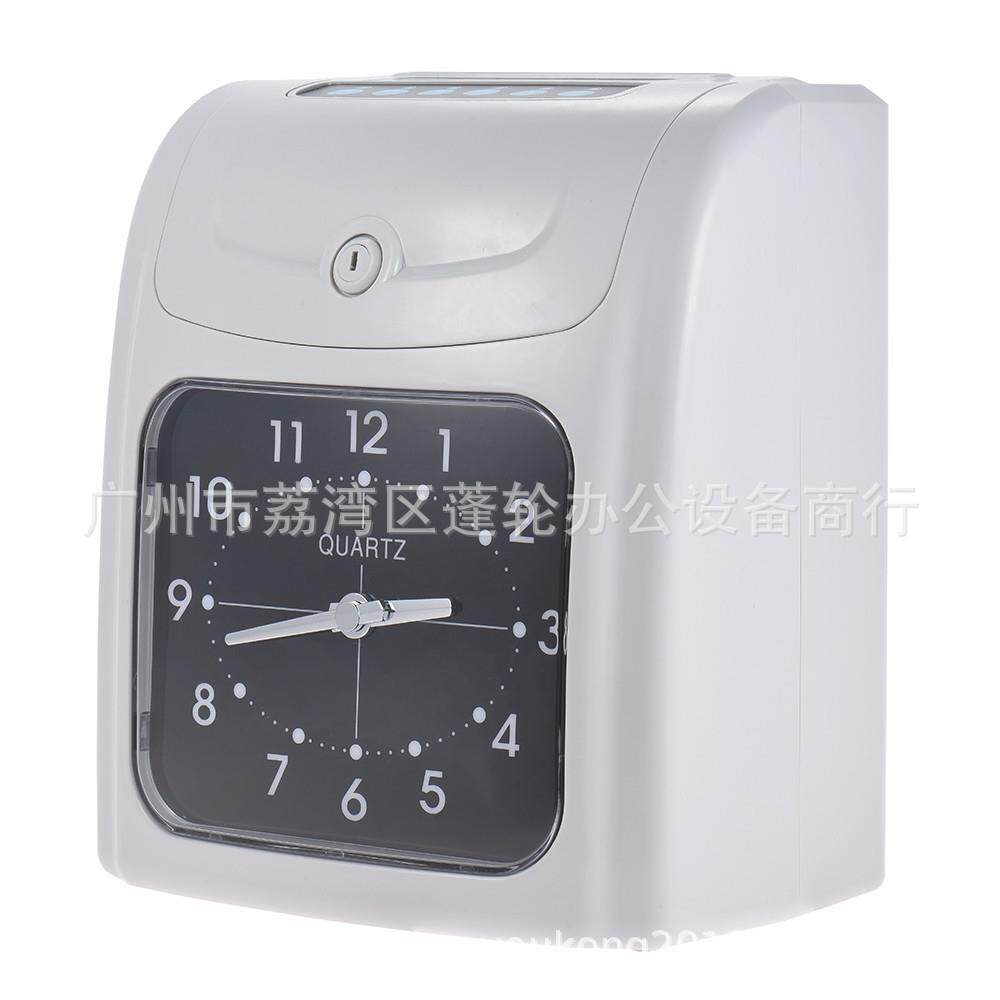出口打卡机智能纸卡考勤机英文打卡钟可选停电可用打卡器打卡机