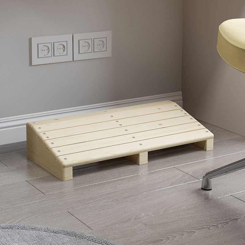 实木放脚架搁脚架实木脚踏板垫脚凳办公桌搁脚凳搁脚板脚踏可