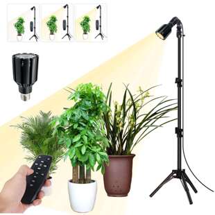 LED室内植物生长灯全光谱补光灯落地式遥控调光调色植物灯带定时