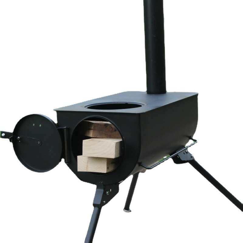 冬季热销户外柴火炉折叠野营帐篷取暖炉露营卡式野炊家用炉子批发