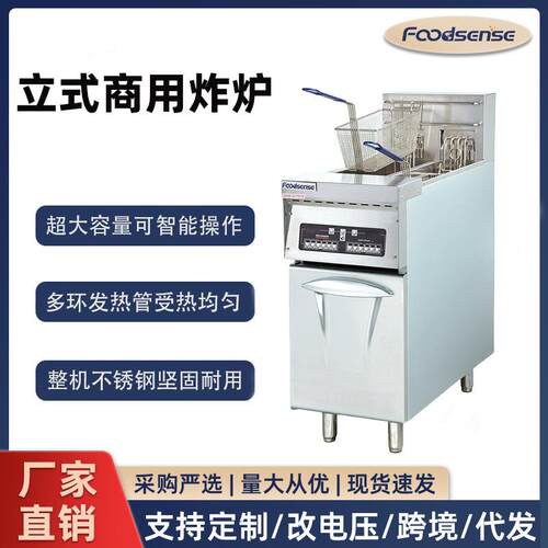 商用立式电炸炉油炸锅双缸电脑版大容量数显控温连锁鸡排锅炸薯条