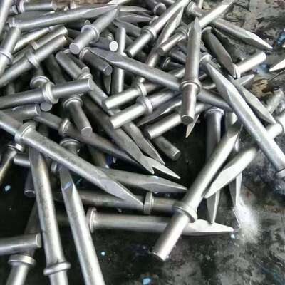 G10风镐钎350mm/400mm/500mm 尖头扁头气镐钎子