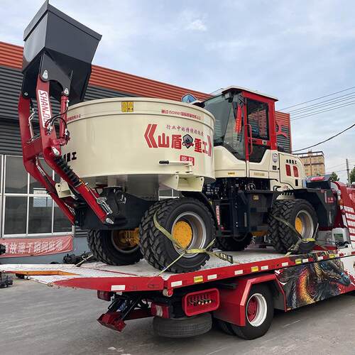 自上料水泥搅拌车全自动平口混凝土搅拌车小型搅拌罐上装多功能