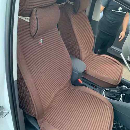 新汽车坐垫灌款籽五座裹通用座垫四季亚麻布坐垫全包座YSX椅垫套