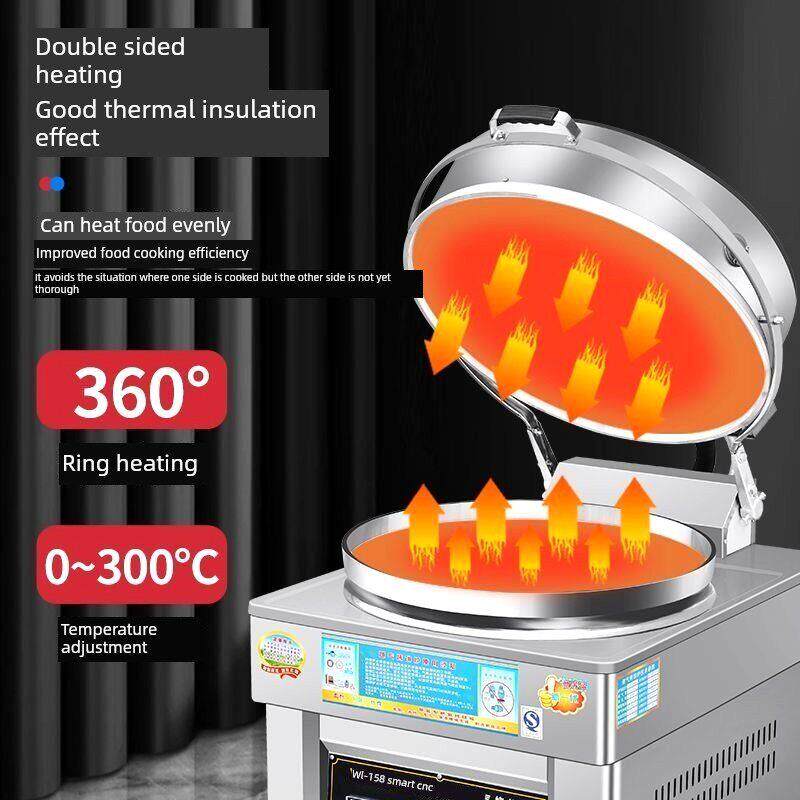 电烧饼锅，商用酱烧饼机，双面大型电烧饼摊，烧饼炉，台式烧饼锅