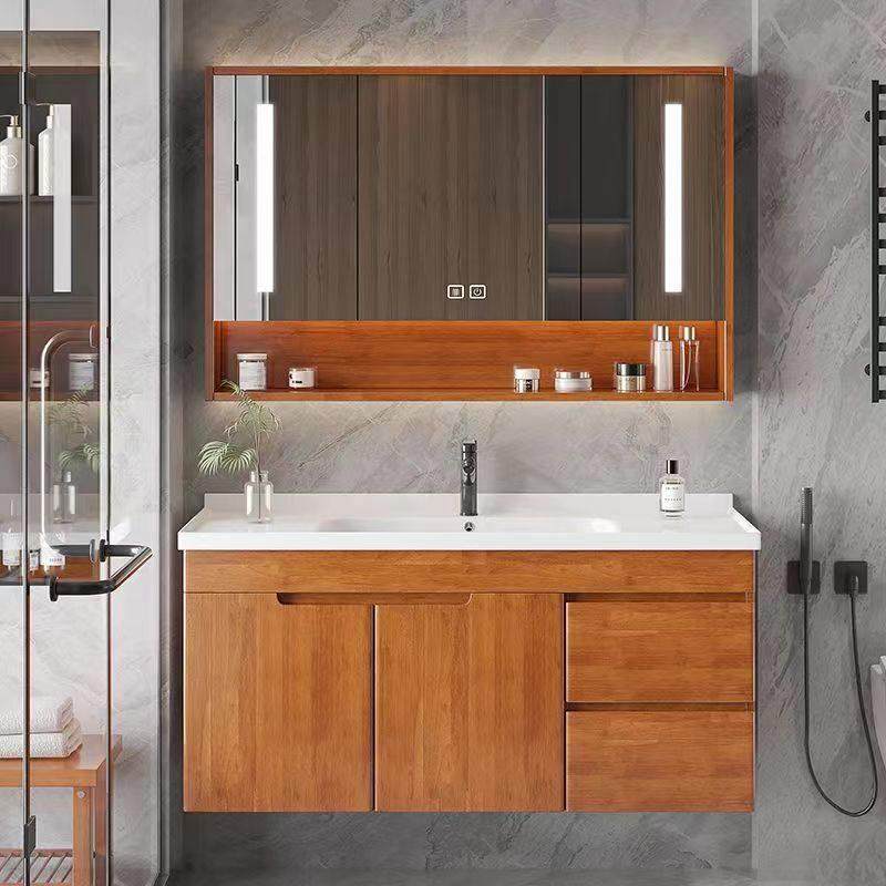 橡木浴室柜组合实木卫生间洗手洗脸盆洗漱台陶瓷一体盆面盆柜,家装主材,浴室柜组合,淘宝优惠券,粉丝福利购,淘宝优惠卷