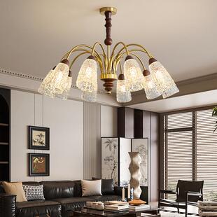 客厅卧室灯具 浪漫南洋风设讲师款 客厅吊灯美式 中古风大厅主灯法式