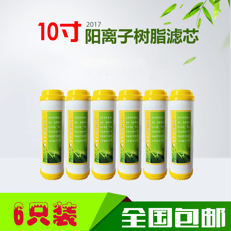 10寸树脂滤芯软化水质家用厨房净水器净水机RO机过滤器通用专用