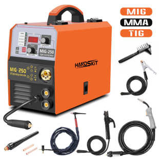 250家用无气二保焊机直流氩弧焊机三用多功能电焊机220V MIG