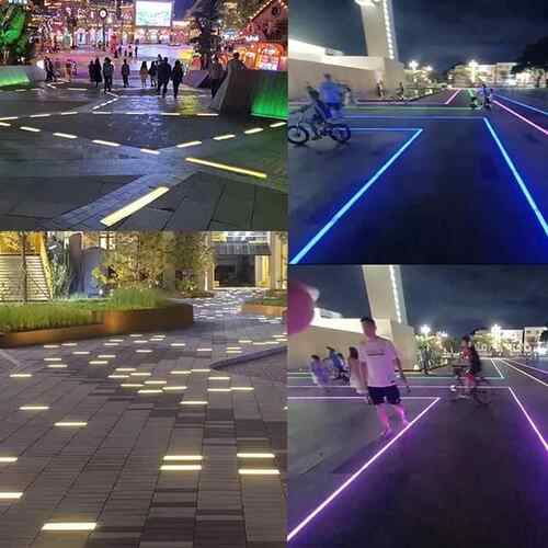 led户外线条亮砖灯公园广场化线型地条面灯AKD嵌入地式防水形地埋
