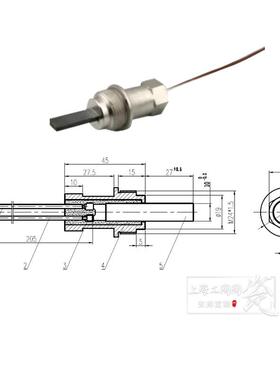 氮化硅点火器氮化硅发热头高温点火器GTTK24E5B/GTCQ-D24C24V23