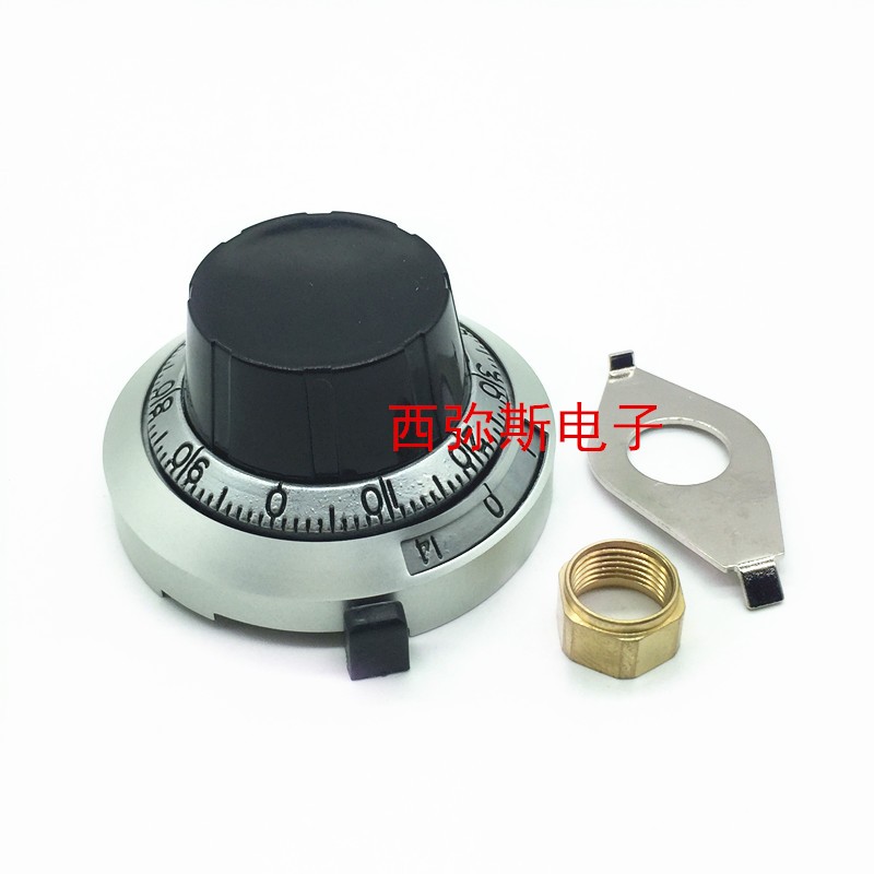 B2精密刻度盘旋钮 多圈电位计旋钮 内孔6.4MM 配电位器3590S 534