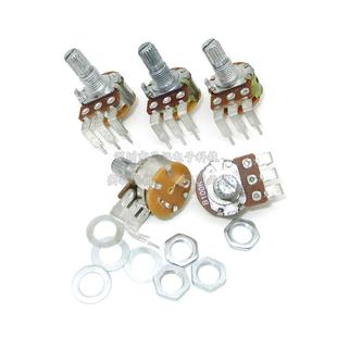 可调电阻电位器 WH148弯脚单联带开关B5K B500K 50K100K 2只 B10K