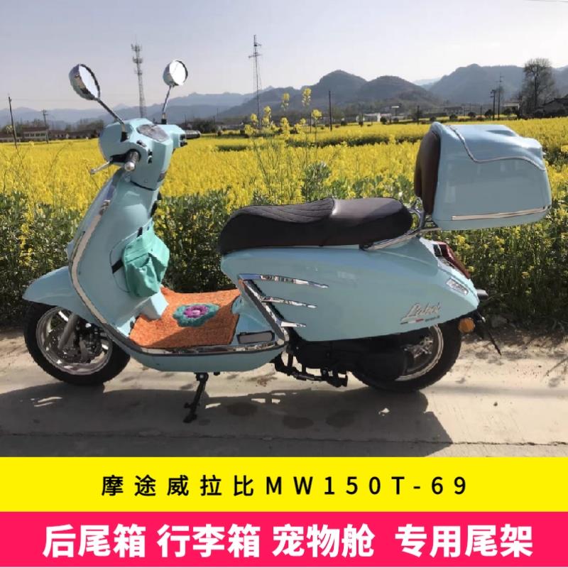 摩途威拉比MW150T-69专用后尾箱摩托车复古行李箱宠物舱尾架改装