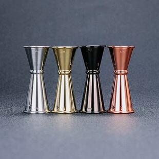 厂家直销304不锈钢盎司杯双头刻度量酒器盎司器量杯调酒杯30/45ml
