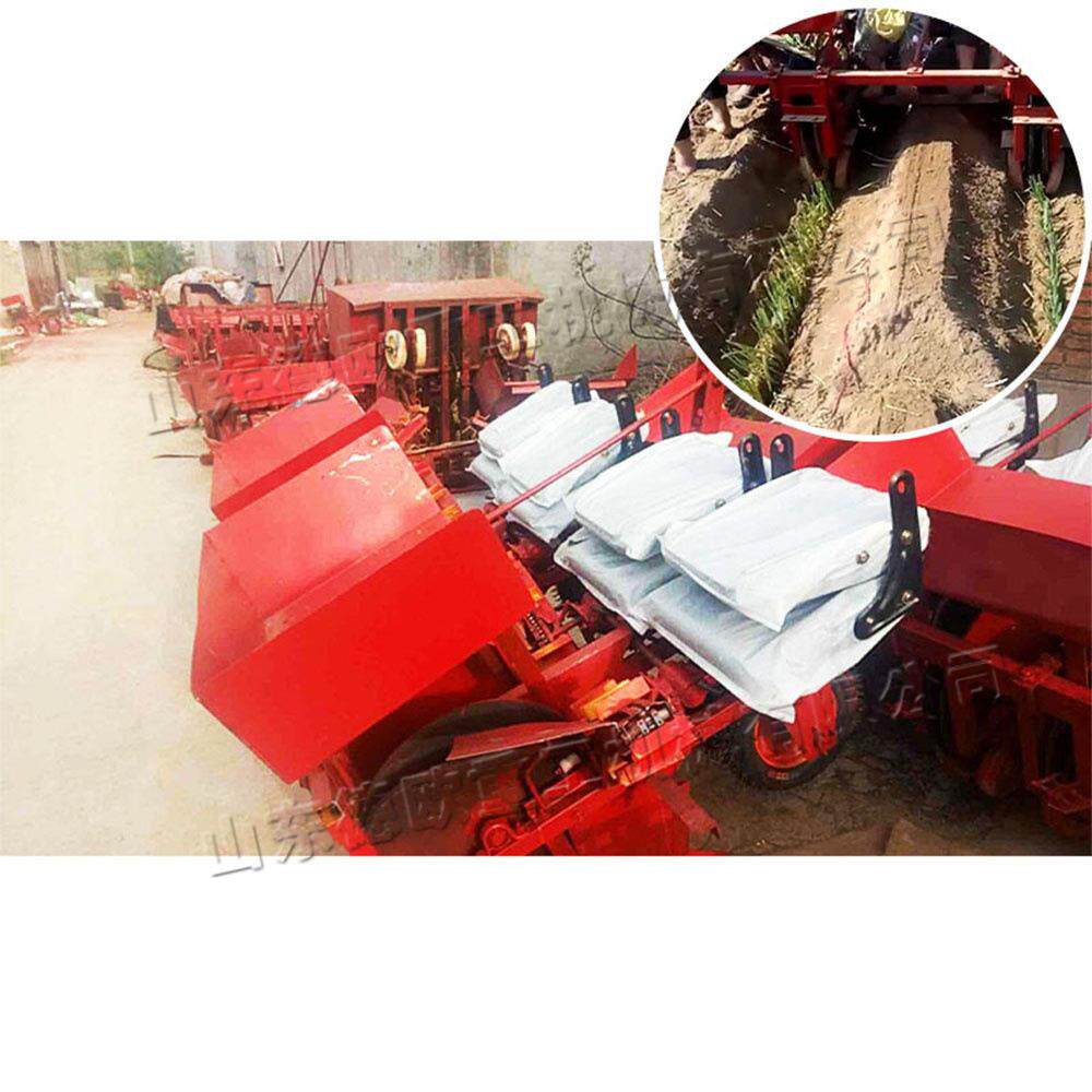 小型农用大葱移栽机 乘坐式葱苗栽种机 双行拖拉机后置式栽葱机