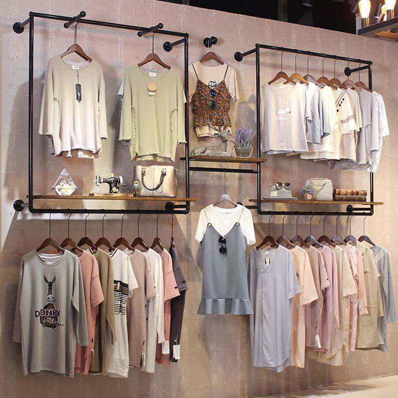 服装店展示架放衣服的架子挂衣服架子落地式女装货架挂衣杆