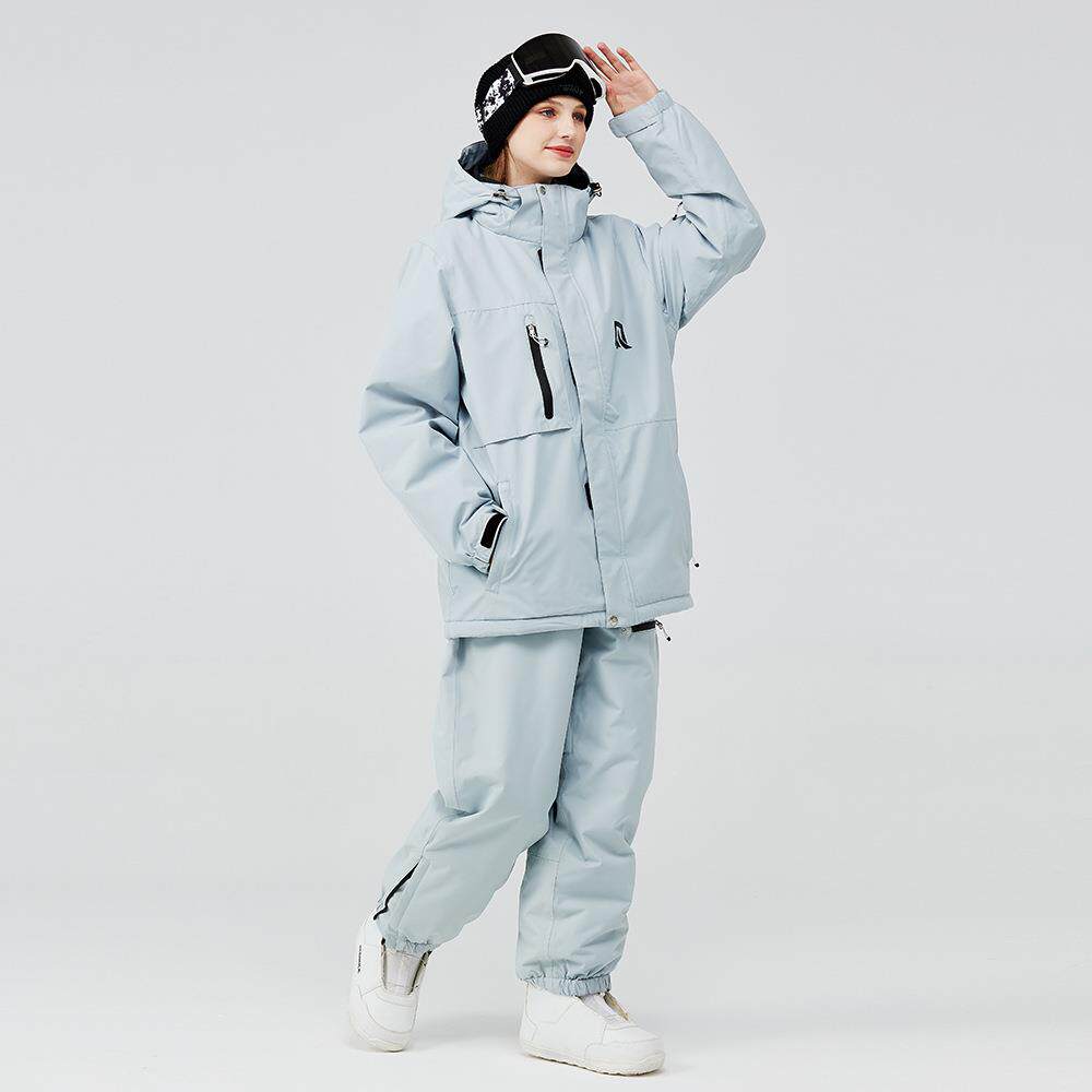 滑雪服男女套装工装款保暖加厚韩版单板双板滑雪衣裤套装新款