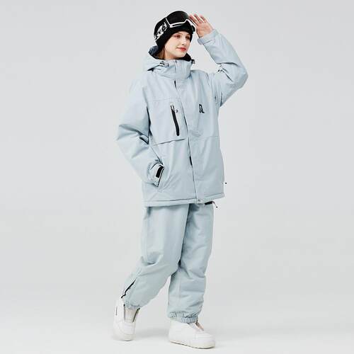 滑雪服男女套装工装款保暖加厚韩版单板双板滑雪衣裤套装新款