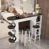 小户型吧台现桌家985用简约隔代客厅玄关发小吧台沙边几餐厅轻奢