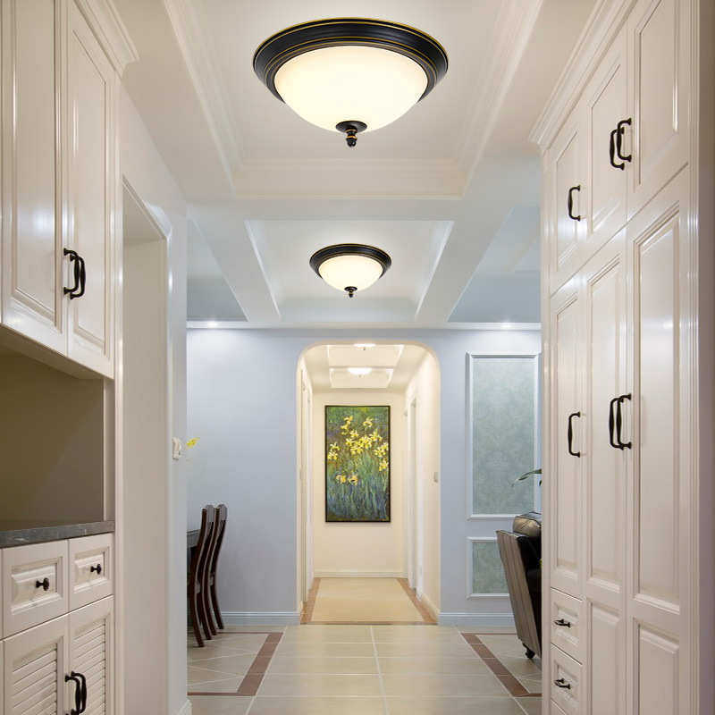 吸顶灯田园圆形美式灯房间阳台吸顶灯客厅主卧室 灯复古led灯玄关,家装灯饰光源,智能吸顶灯,淘宝优惠券,粉丝福利购,淘宝优惠卷