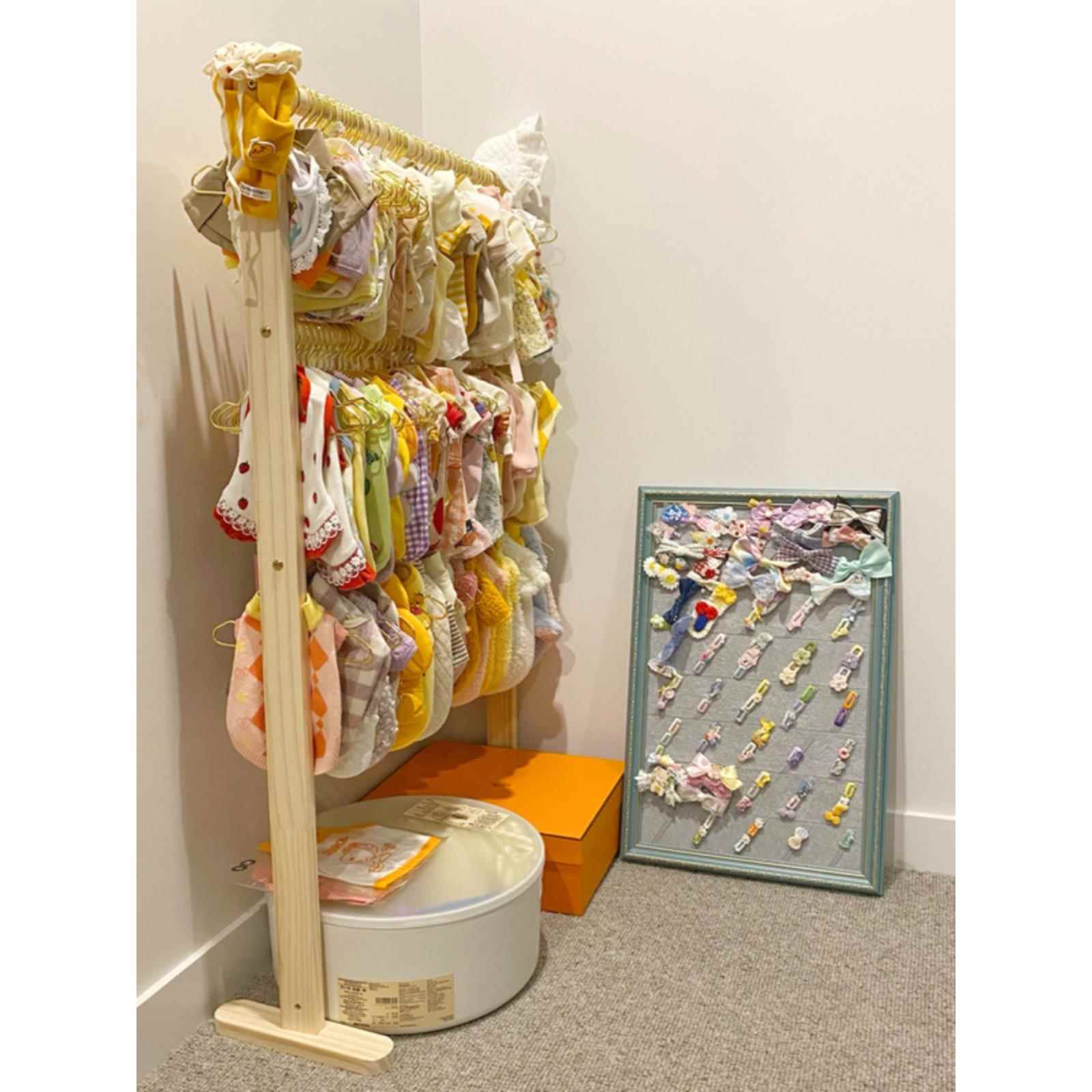 实木挂衣架狗狗卧室落地小型宠物衣柜室内小猫家用杆式收纳简易