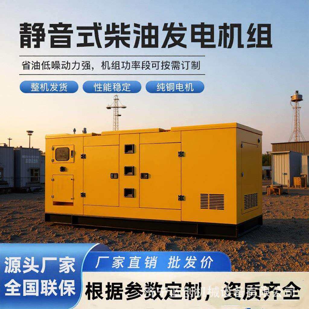 潍坊潍柴动力柴油发电机组静音箱式380V大功率30/50/100/200千瓦