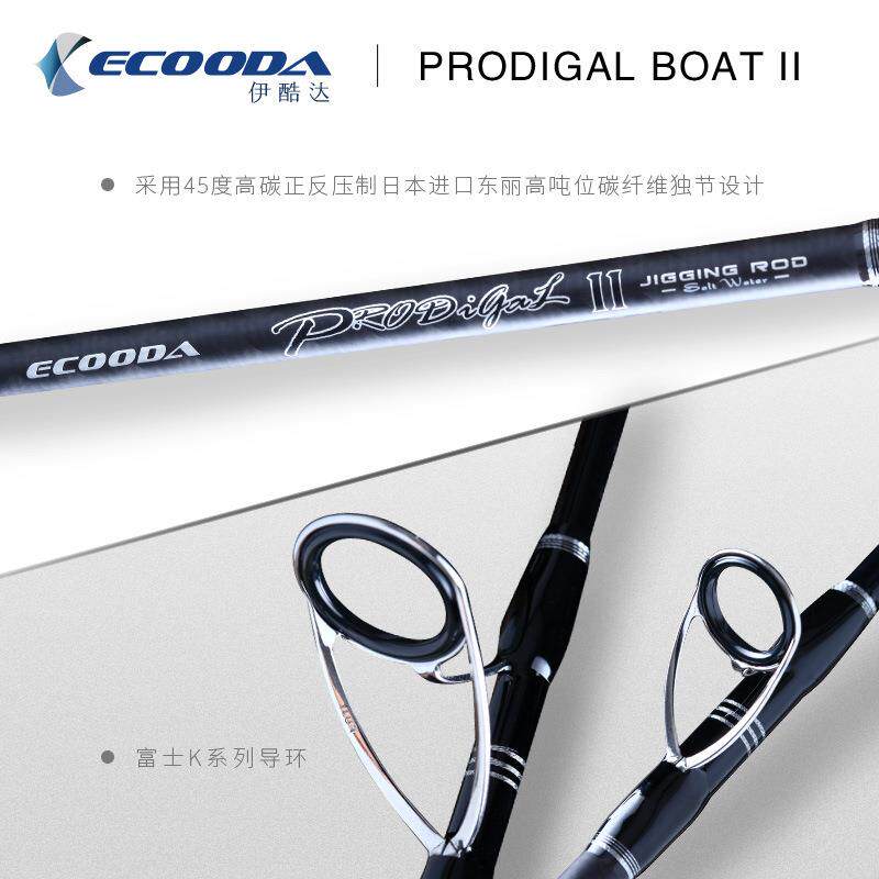 ECOODA/伊酷达EPJ放浪者二代独节快抽轻型铁板竿船竿1.52M-1.6M竿