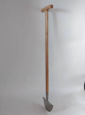 铁锹锰VQP钢铁本锨色原色钢锹方头木柄工铲铲子板锹大号铁带柄方