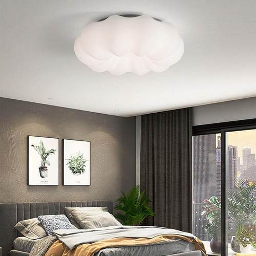 儿童房灯卧室灯创南瓜灯全女光护谱596眼公主房间孩男孩云朵吸意