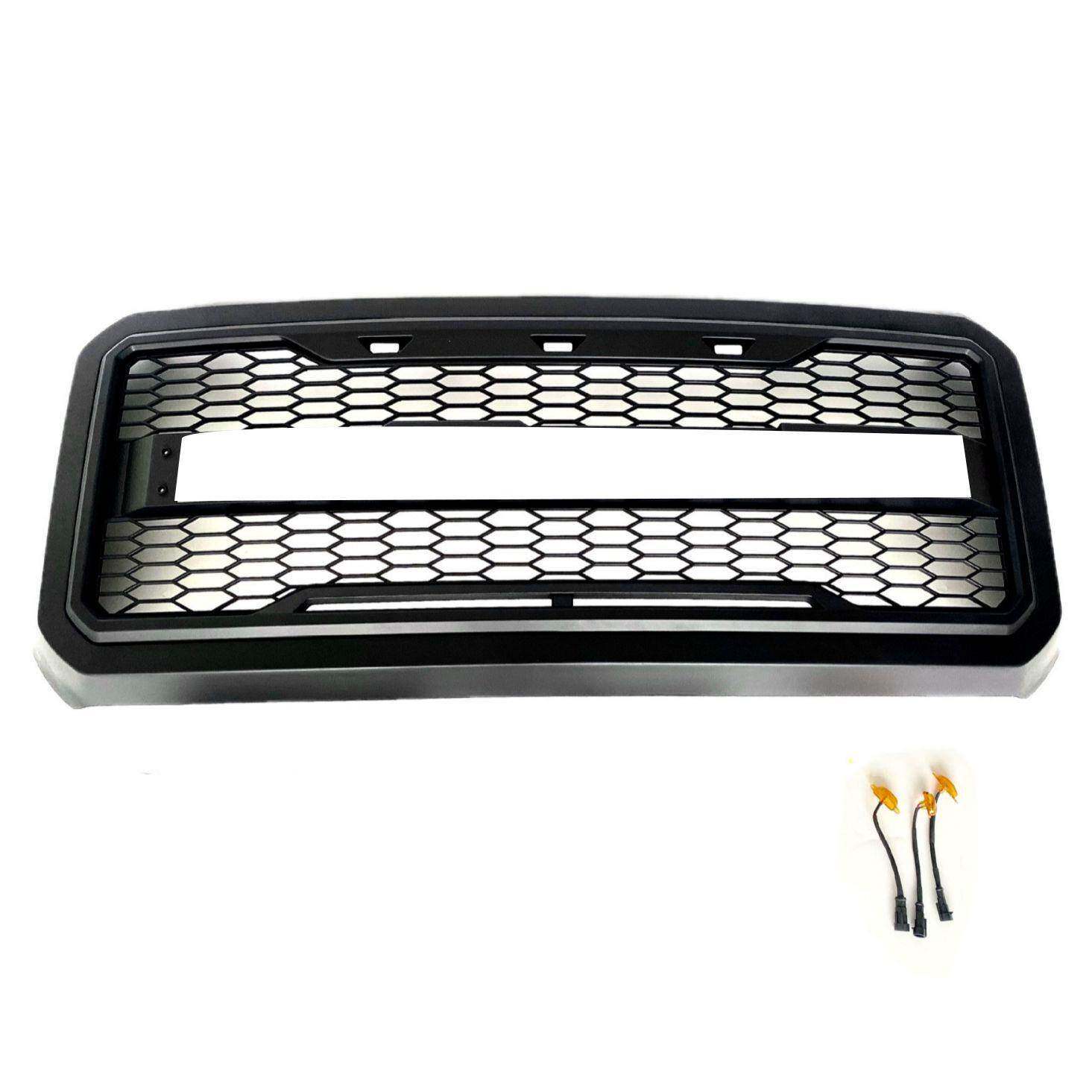适用福特Ford F250 LED中网格栅2011 2012 2013 2014 2015 2016
