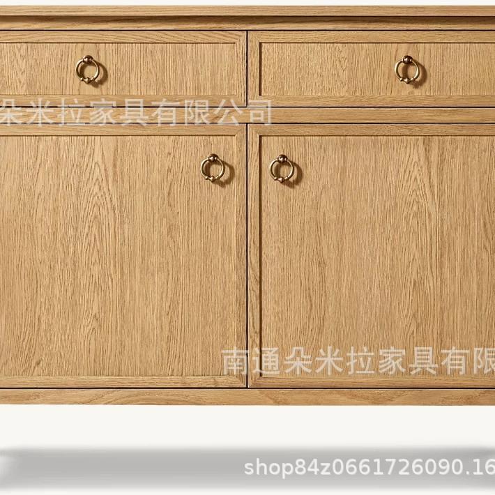 RH美式实木高端豪华餐具柜餐边柜占展示柜储物柜