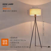 落地灯客厅简约书房沙发装 灯落地灯创意北欧床头灯氛围 饰卧室立式