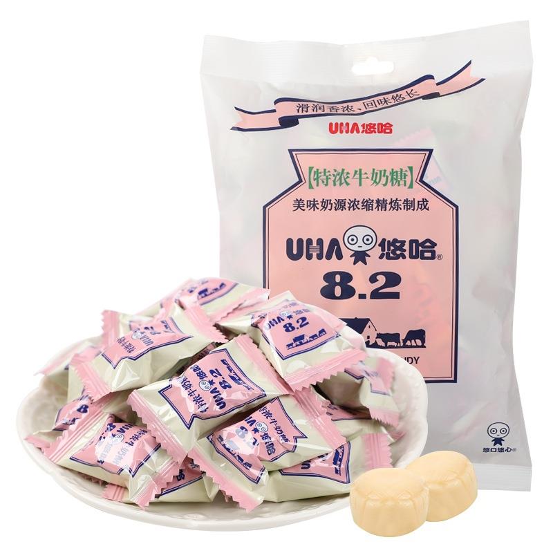 悠哈特浓牛奶糖1000克散装硬糖果结婚喜糖年货儿童网红小零食