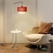 边几置物落地灯轻奢高级感客厅卧室床头一体简约立式 台灯沙发旁灯