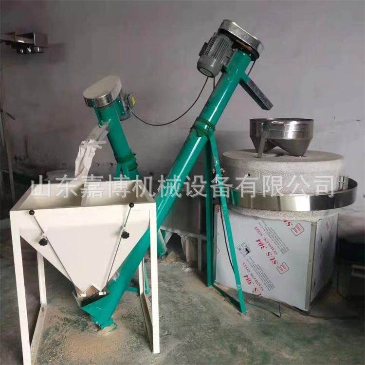 80公分直径小麦磨面粉机 全自动蛟龙上料电动石磨 艾绒石磨带锣