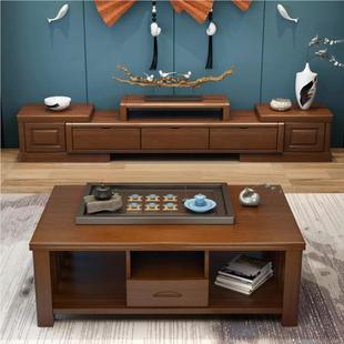 002听柜组 视DSG 伸中缩电视现柜地柜客厅家具 代式 合电视柜实木