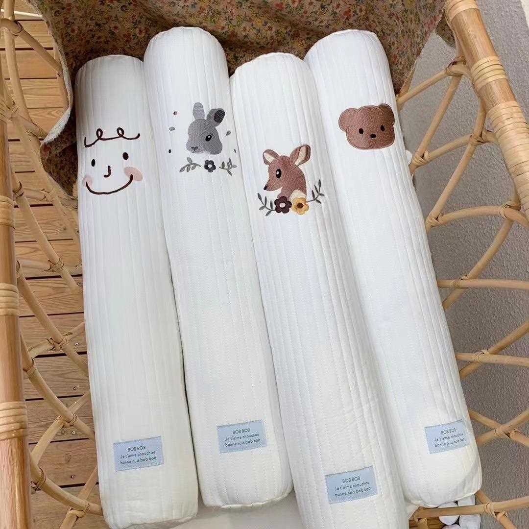柱水棉卡通宝安BOB全防撞枕长方形圆形纯棉抱枕含洗芯侧睡宝挡枕