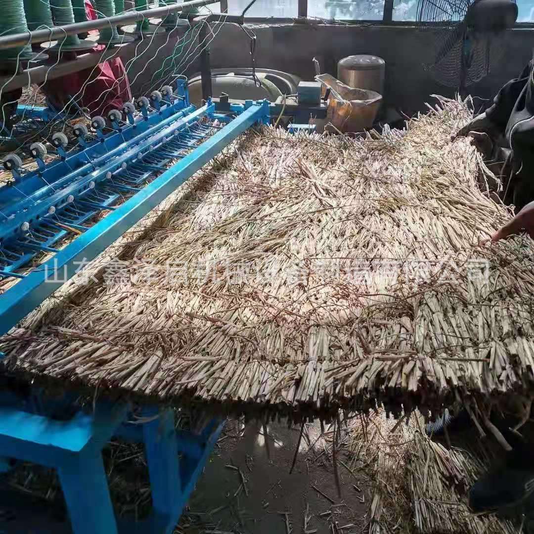 蒲草稻草草席编织机保温大棚草垫机加工多种款式电动草帘机