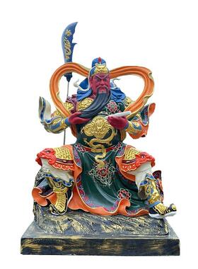 关公神像关圣帝君武财神爷供奉关公树脂摆件木雕铜雕周仓关平佛像
