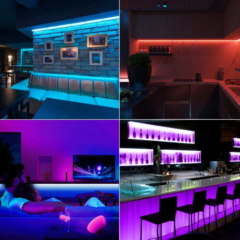 现货代发COB幻彩灯带led灯条cob幻彩音乐律动套装灯带氛围灯cob灯