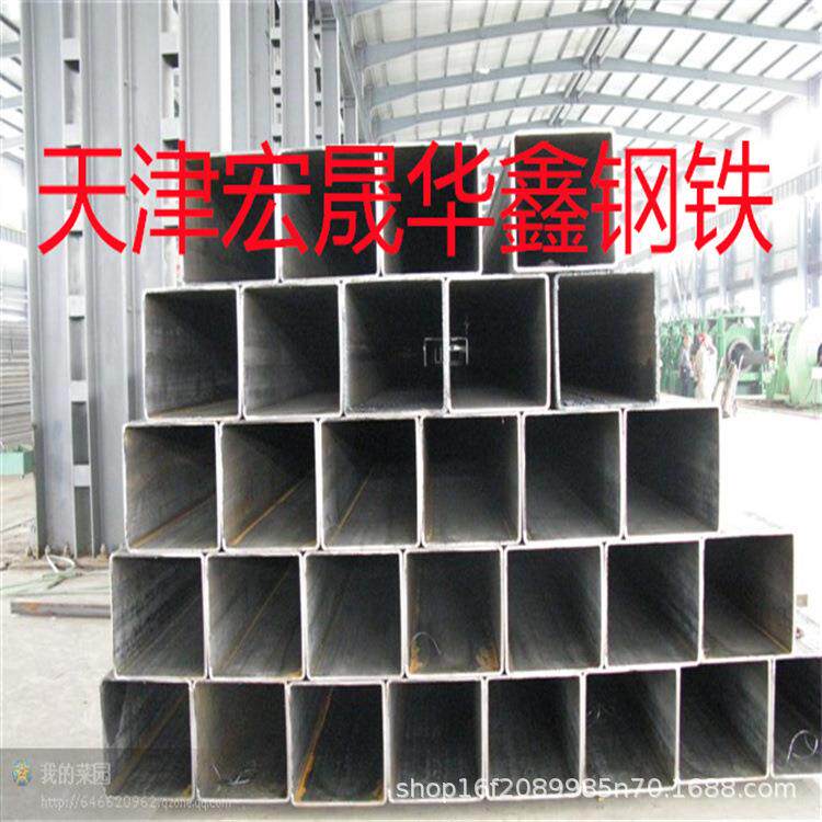 热镀锌方管q235b建筑钢铁幕墙用方管大口径厚壁热镀锌方通黑方管