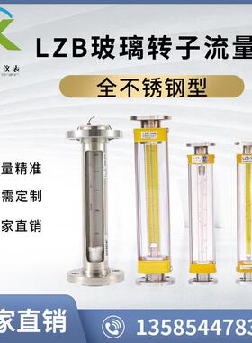 LZB-125B玻璃转子流量计不锈钢DN125防腐防锈气体液体浮子精准
