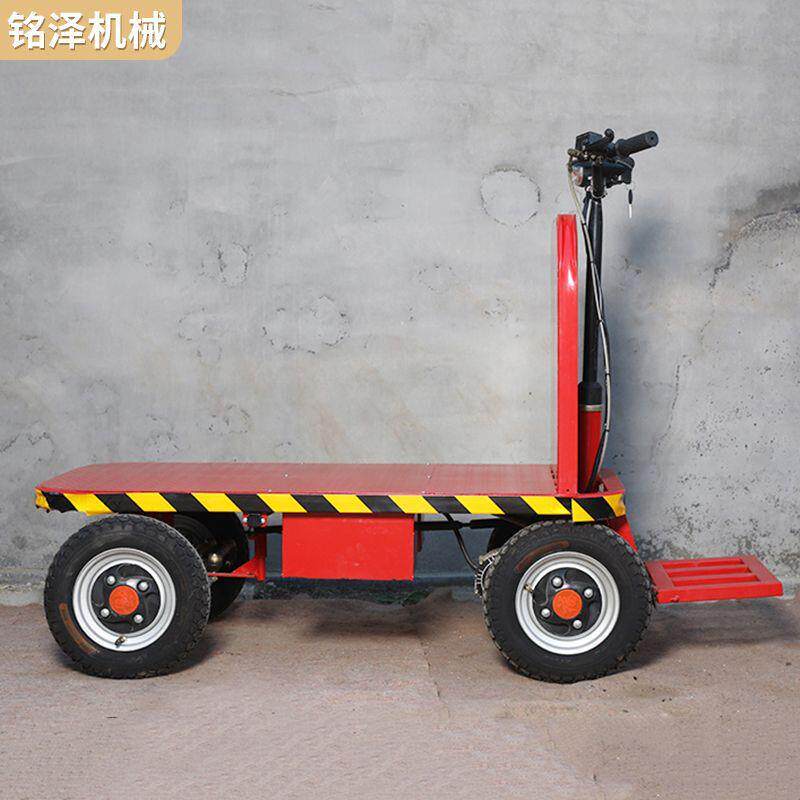 站立手推电动运输车 小型搬运工具仓库物流手推车 建筑工地平板运