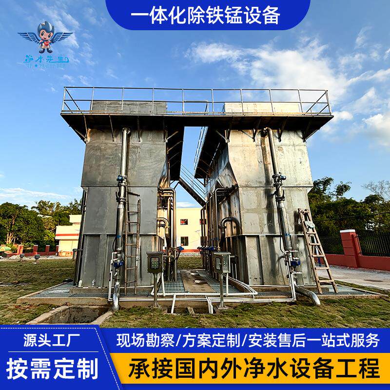 深井水除铁锰过滤器大型一体化净水设备山泉水全自动过滤净化设备