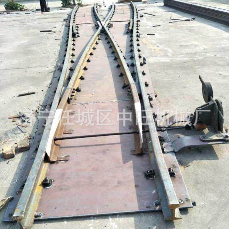 铁路道岔轨道器材单开双开对称铁路钢轨道岔地铁交叉渡线道岔