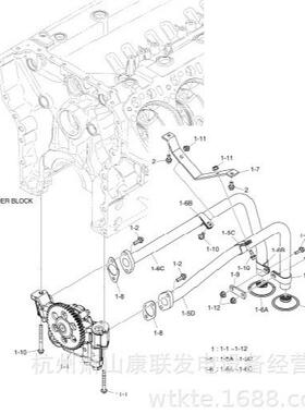 89CM870六角法兰螺栓DP222CC斗山