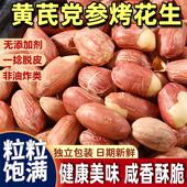 黄芪党参烤花生官方旗舰店2025年新货脱油五香花生米下酒菜炒货