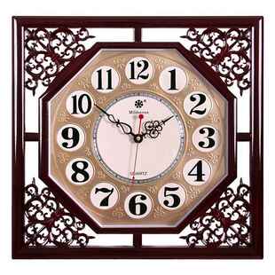 中式客厅挂英钟大尺寸复古时钟家挂墙装钟表石钟静乔乔7805音庭饰